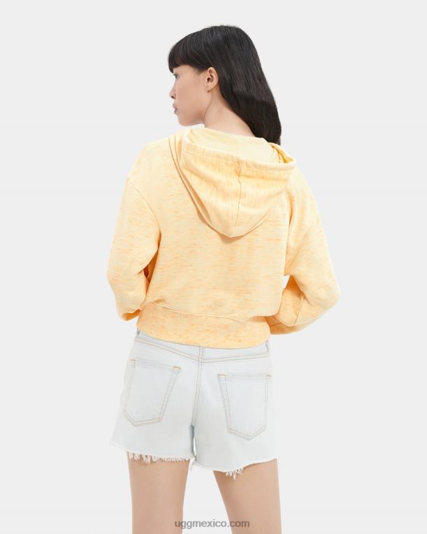mezcla de neón amarillo 00NF1141 UGG mujer camari sudadera con capucha melange
