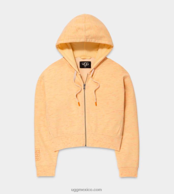mezcla de neón amarillo 00NF1141 UGG mujer camari sudadera con capucha melange