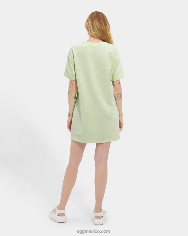 mezcla de neón verde 00NF1104 UGG mujer vestido nadia camiseta melange