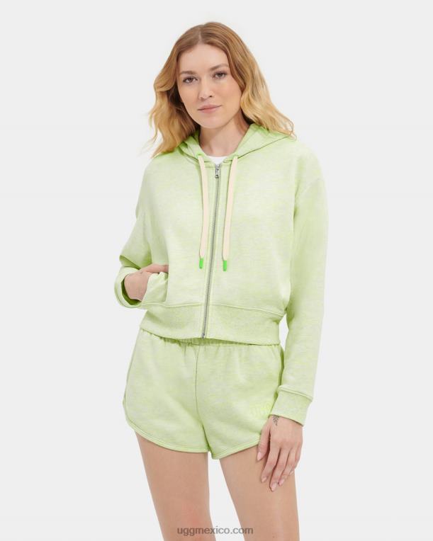 mezcla de neón verde 00NF1139 UGG mujer camari sudadera con capucha melange
