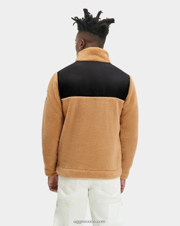 miso/alquitrán 00NF1863 UGG hombres chamarra sherpa bloqueada de seth