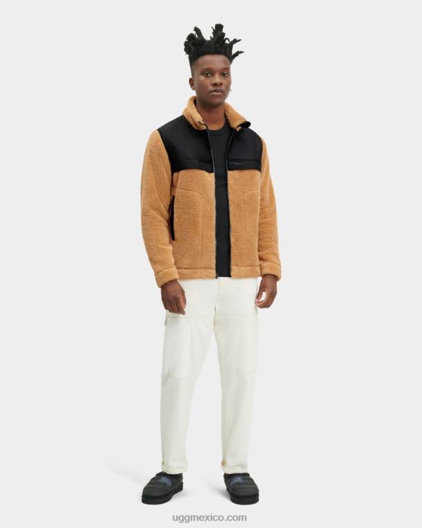 miso/alquitrán 00NF1863 UGG hombres chamarra sherpa bloqueada de seth