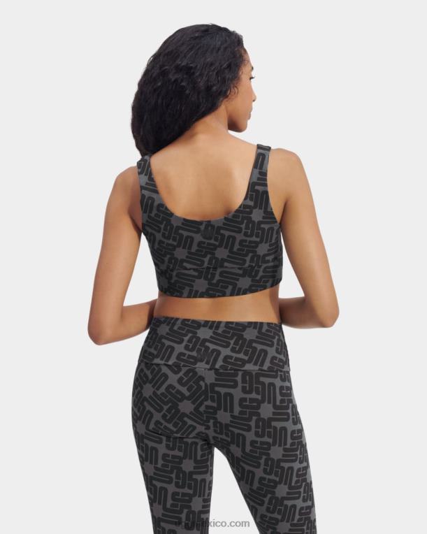 monograma gráfico negro 00NF2059 UGG mujer monograma bralette zayley