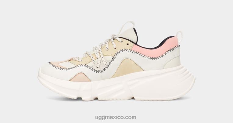 multi blanco 00NF856 UGG mujer cuero encaje calle