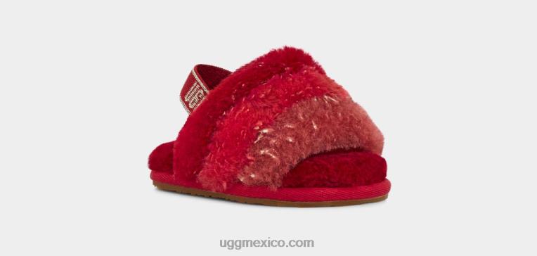 multi rojo 00NF2040 UGG bebé pelusa sí brillo metálico