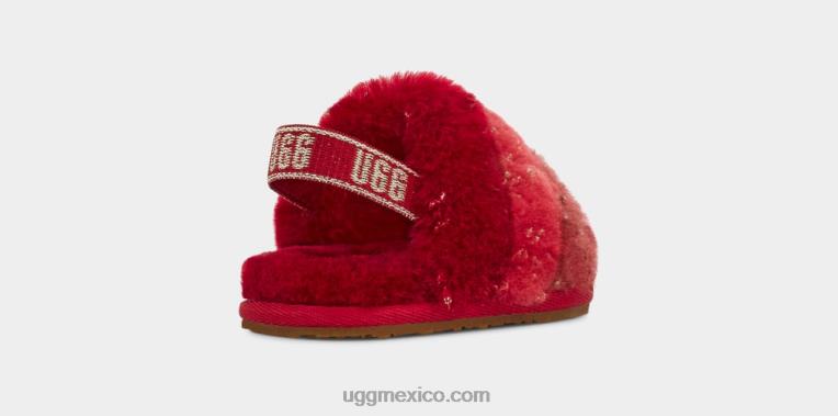 multi rojo 00NF2040 UGG bebé pelusa sí brillo metálico