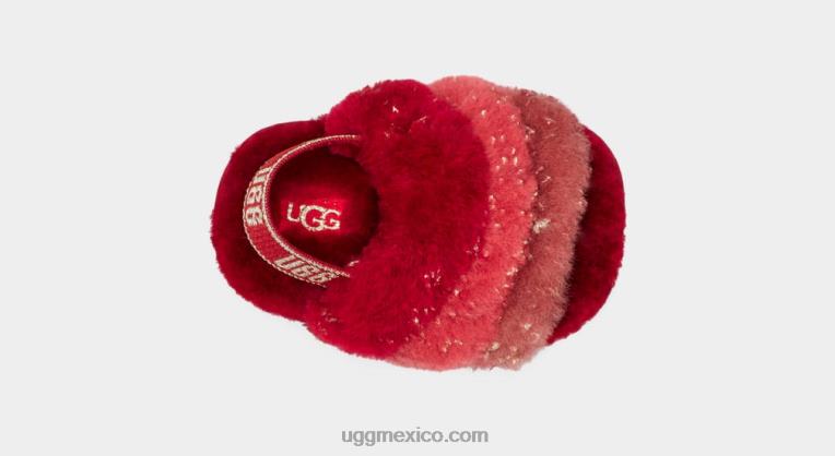 multi rojo 00NF2040 UGG bebé pelusa sí brillo metálico