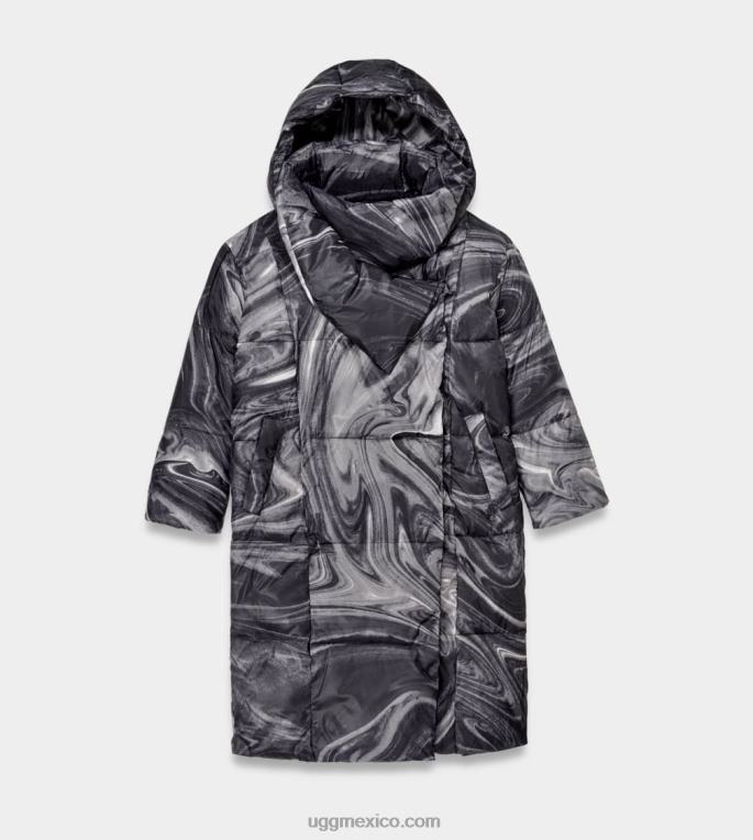 mármol negro/blanco 00NF2244 UGG mujer chaqueta acolchada catherina