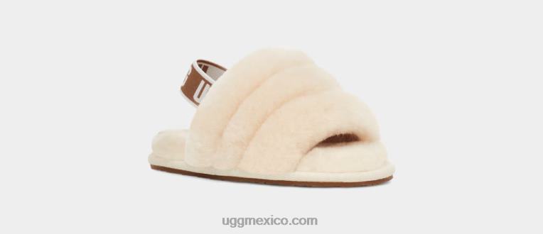 natural 00NF1980 UGG niños pequeños pelusa sí diapositiva