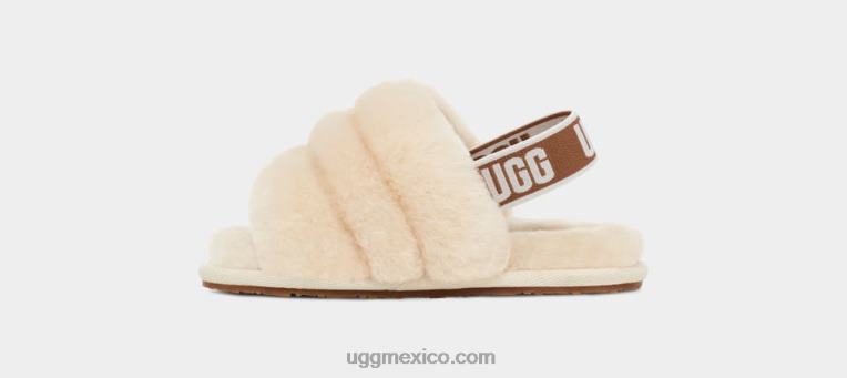 natural 00NF1980 UGG niños pequeños pelusa sí diapositiva