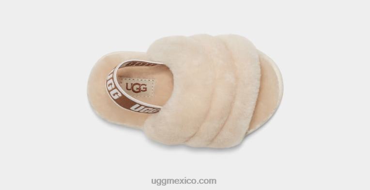 natural 00NF1980 UGG niños pequeños pelusa sí diapositiva