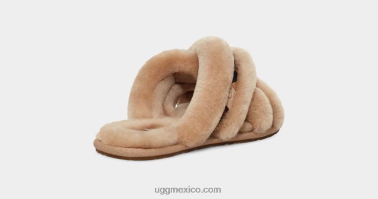 natural 00NF41 UGG mujer scuffita manchado