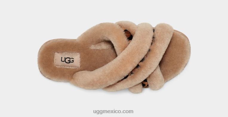 natural 00NF41 UGG mujer scuffita manchado