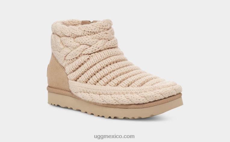 natural 00NF703 UGG mujer punto mini grueso clásico