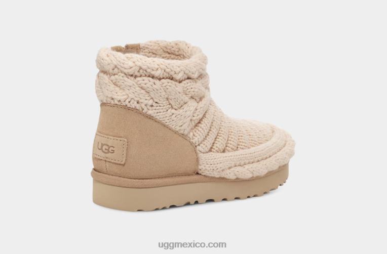 natural 00NF703 UGG mujer punto mini grueso clásico