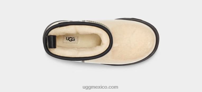natural/negro 00NF1749 UGG niños clásico transparente mini ii