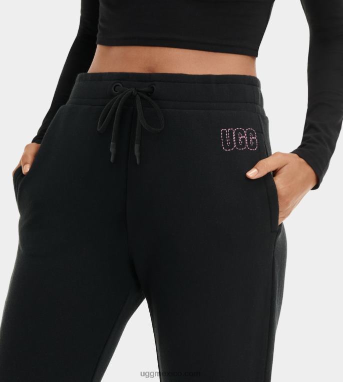 negro 00NF1006 UGG mujer daniella pantalón de chándal