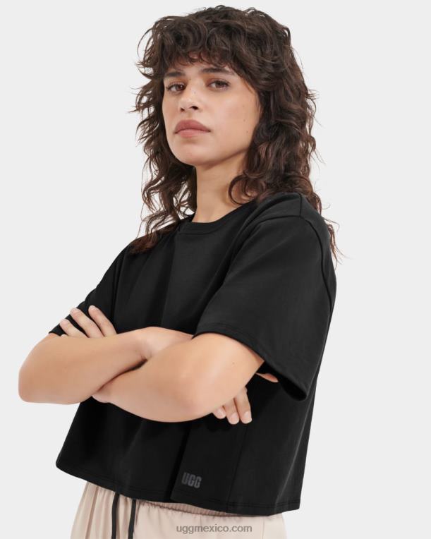 negro 00NF1013 UGG mujer camiseta corta tana