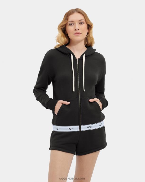 negro 00NF111 UGG mujer sena sudadera con cremallera