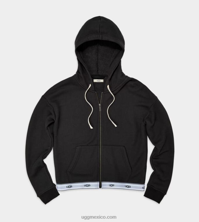 negro 00NF111 UGG mujer sena sudadera con cremallera