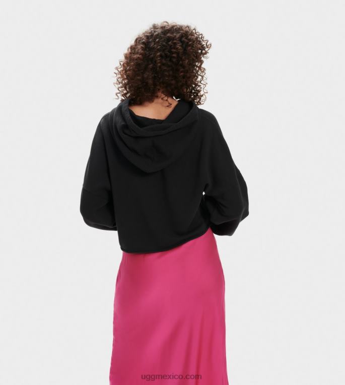 negro 00NF1294 UGG mujer sudadera corta keira