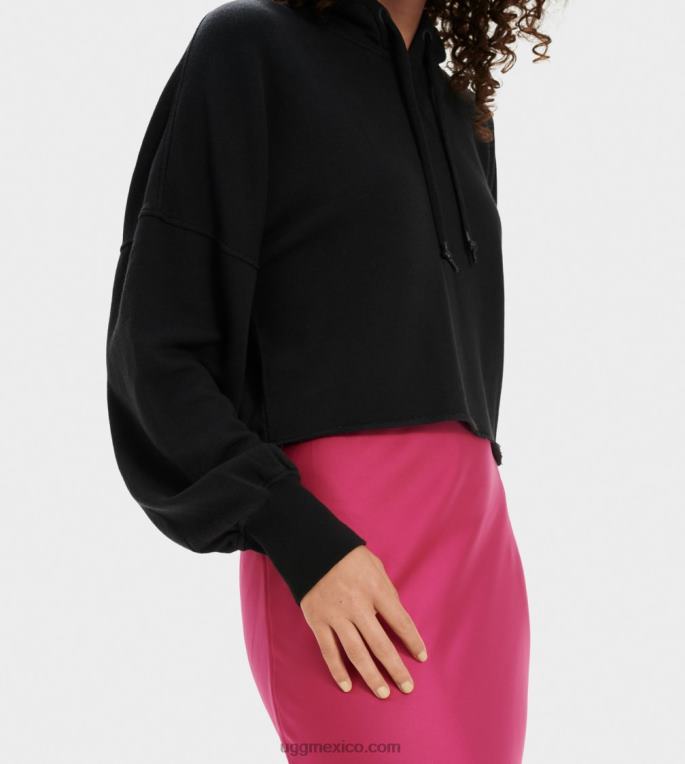 negro 00NF1294 UGG mujer sudadera corta keira