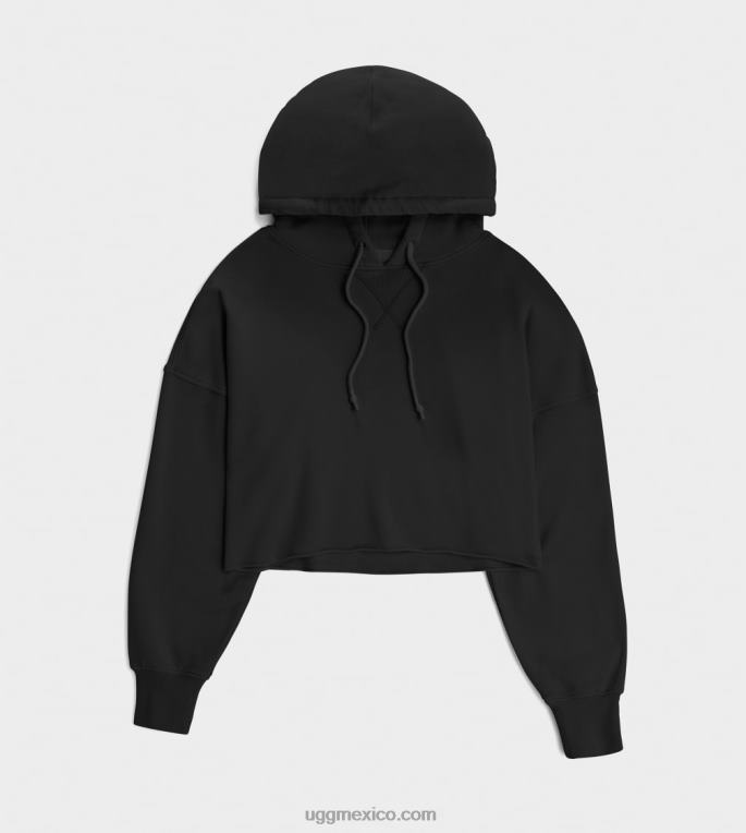 negro 00NF1294 UGG mujer sudadera corta keira