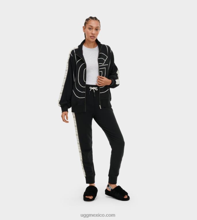 negro 00NF1314 UGG mujer chaqueta de chándal de ensueño