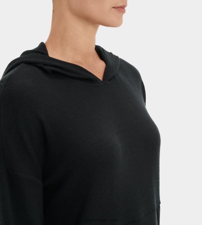 negro 00NF1331 UGG mujer sudadera con capucha elettra