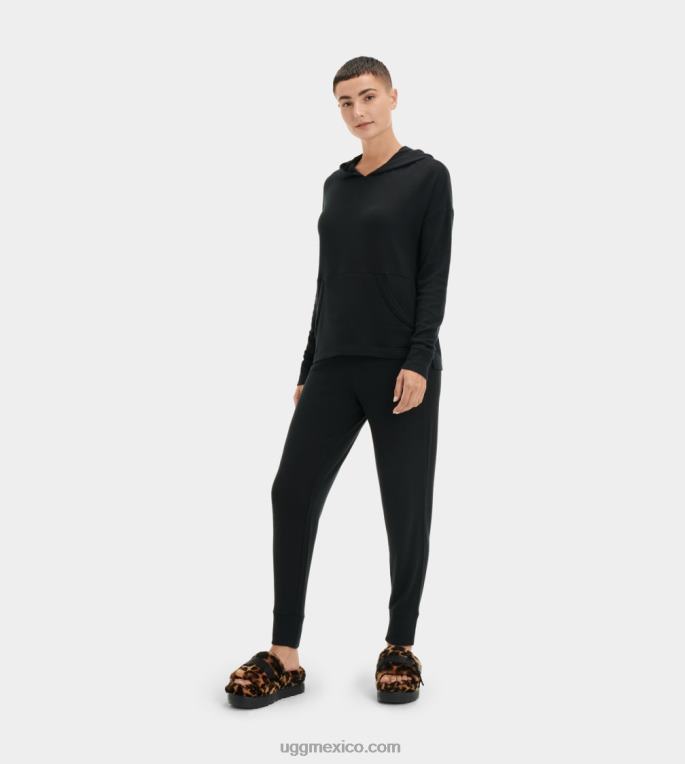 negro 00NF1331 UGG mujer sudadera con capucha elettra