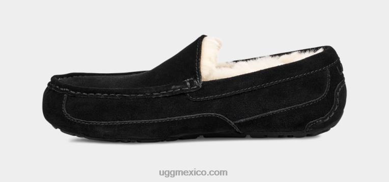 negro 00NF1422 UGG hombres zapatilla ascot