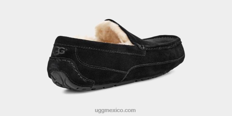 negro 00NF1422 UGG hombres zapatilla ascot
