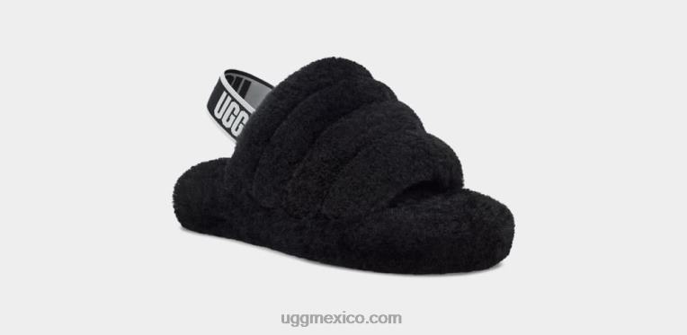 negro 00NF1739 UGG niños pelusa sí diapositiva
