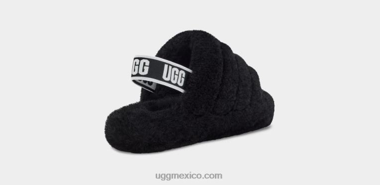 negro 00NF1739 UGG niños pelusa sí diapositiva