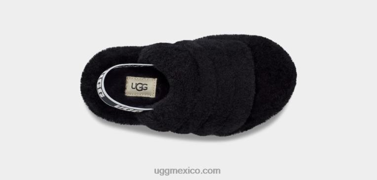 negro 00NF1739 UGG niños pelusa sí diapositiva
