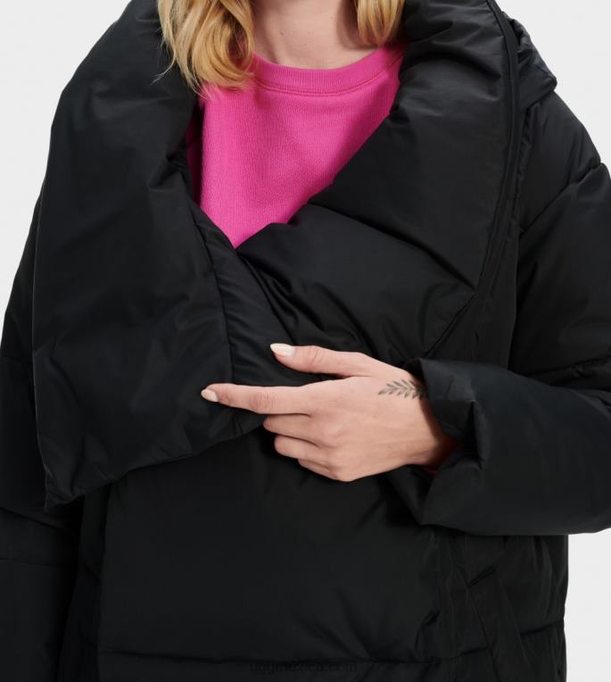 negro 00NF174 UGG mujer chaqueta acolchada catherina