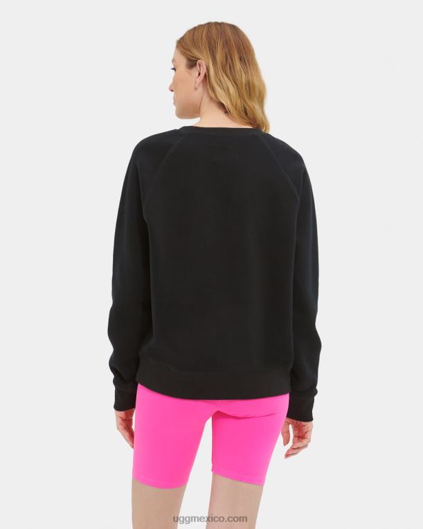 negro 00NF178 UGG mujer logo de lentejuelas madeline