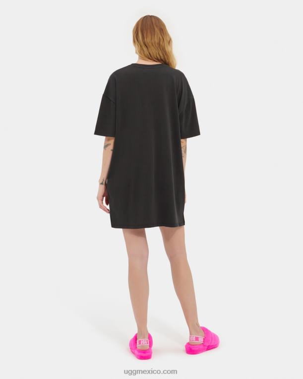 negro 00NF179 UGG mujer gráfico de vestido de camiseta de zoey