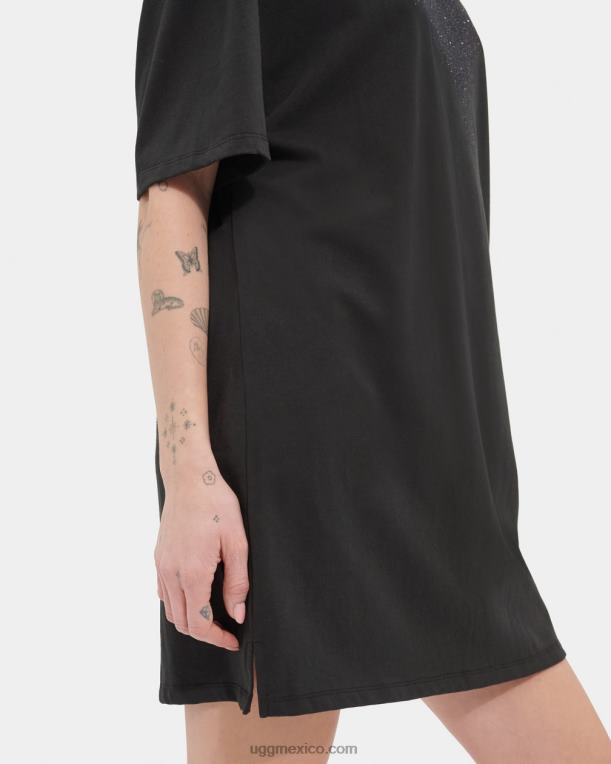 negro 00NF179 UGG mujer gráfico de vestido de camiseta de zoey