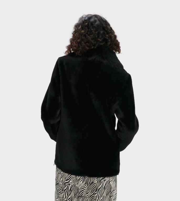 negro 00NF185 UGG mujer chaqueta nadine corta de borrego