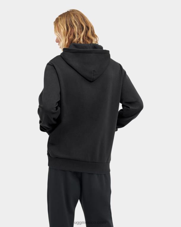 negro 00NF1880 UGG hombres sudadera con capucha dax