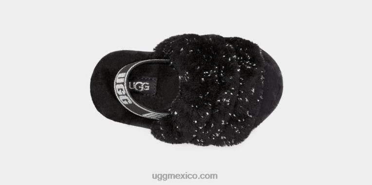 negro 00NF1995 UGG niños pequeños pelusa sí brillo metálico