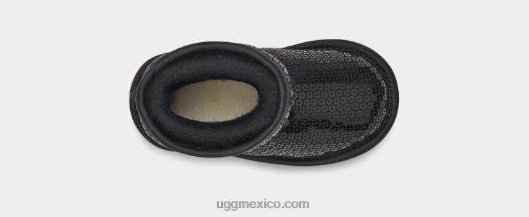 negro 00NF2093 UGG niños pequeños lentejuelas gruesas cortas clásicas