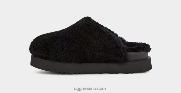 negro 00NF2100 UGG mujer tobogán de azúcar fuzz