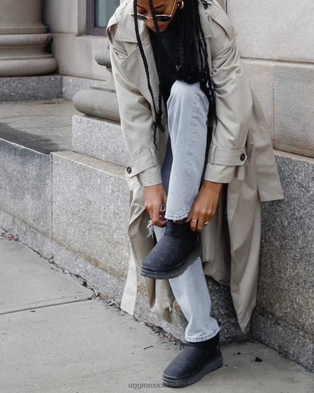 negro 00NF2136 UGG mujer monograma ultra mini clásico