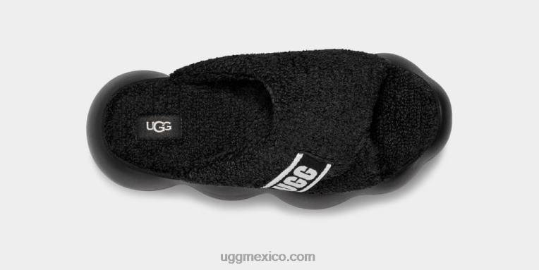 negro 00NF344 UGG mujer diapositiva de nube de azúcar