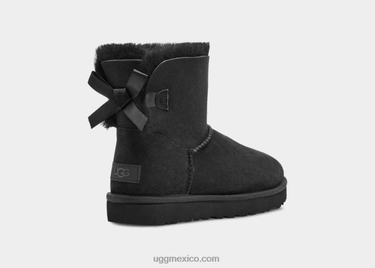 negro 00NF360 UGG mujer bota mini bailey bow ii