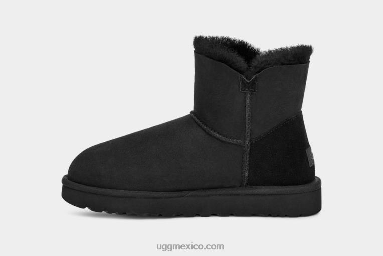 negro 00NF364 UGG mujer bota mini bailey button ii