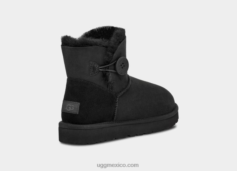 negro 00NF364 UGG mujer bota mini bailey button ii