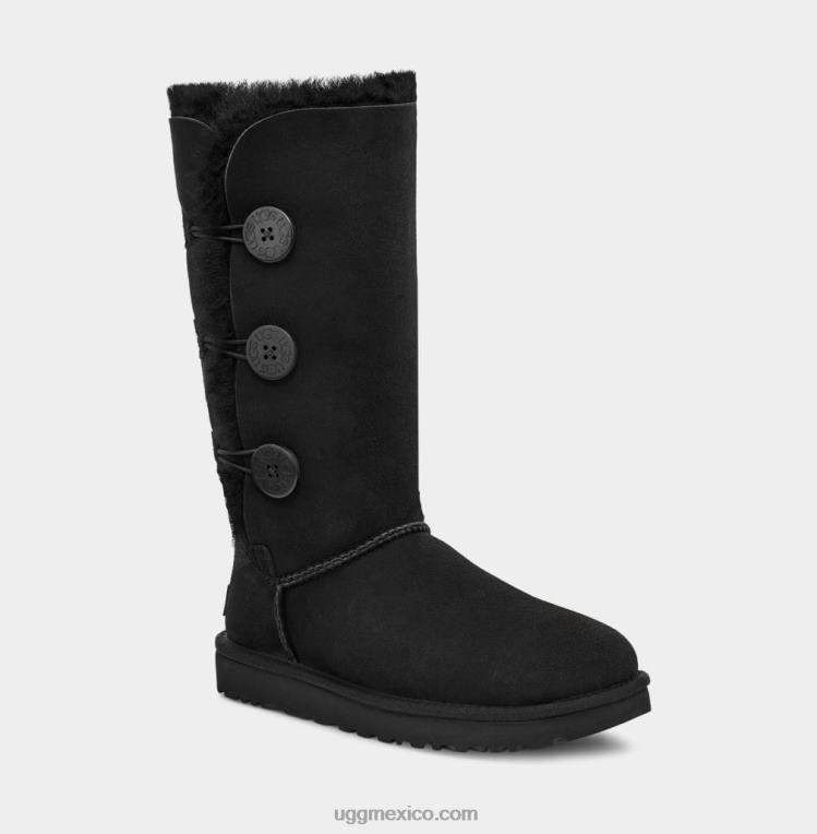 negro 00NF365 UGG mujer bota bailey button triplet ii